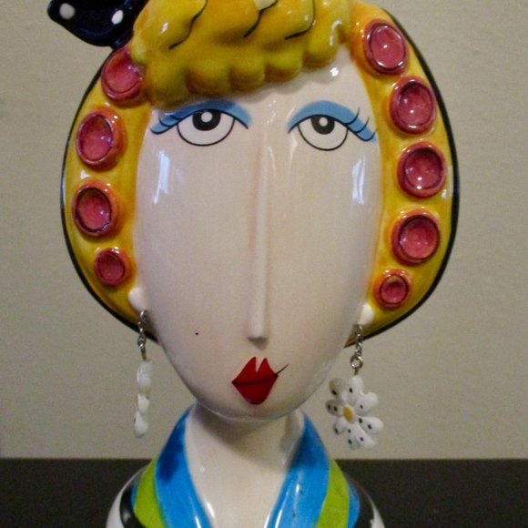 Dolly Mama's by Joey Other - Whimsical Head Vase "today has been cancelled..